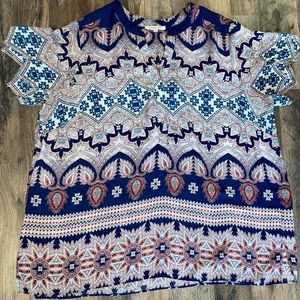 🌹 Rose + Olive 🫒 Scalloped Sleeve Top